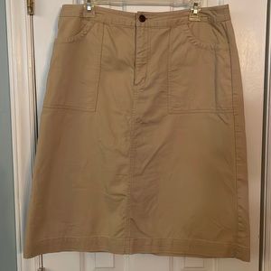 Kate Hill Casual Khaki Skirt 12